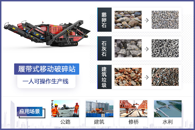 履帶式移動破碎機應(yīng)用領(lǐng)域